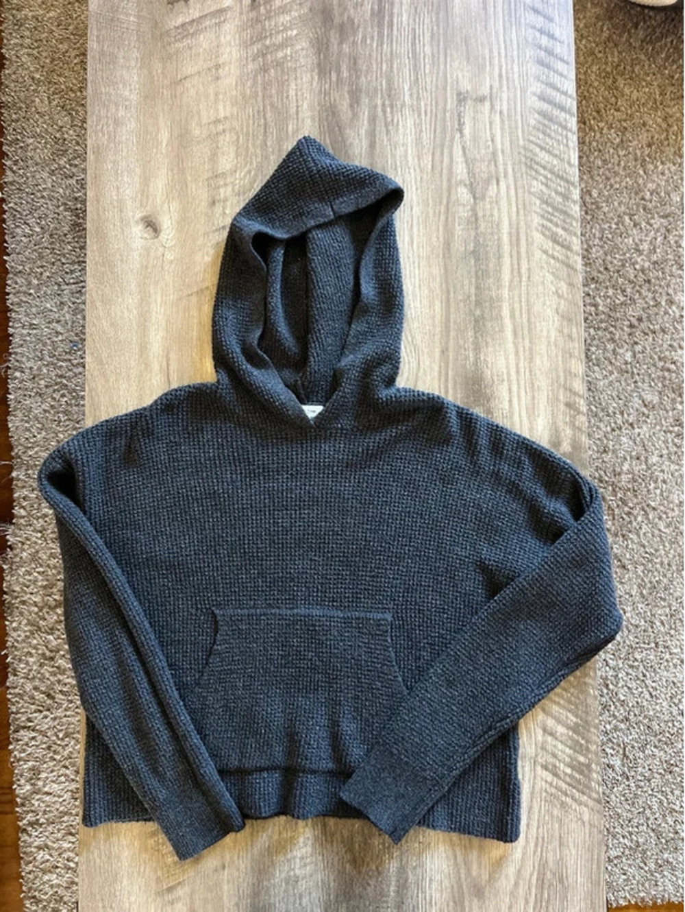 Stitch and Pine Cropped Hooded Sweater